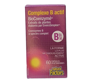 АКТИВ Вит.Б КОМПЛЕКС BioCoenzymated х 60 капс. NATURAL FACTORS